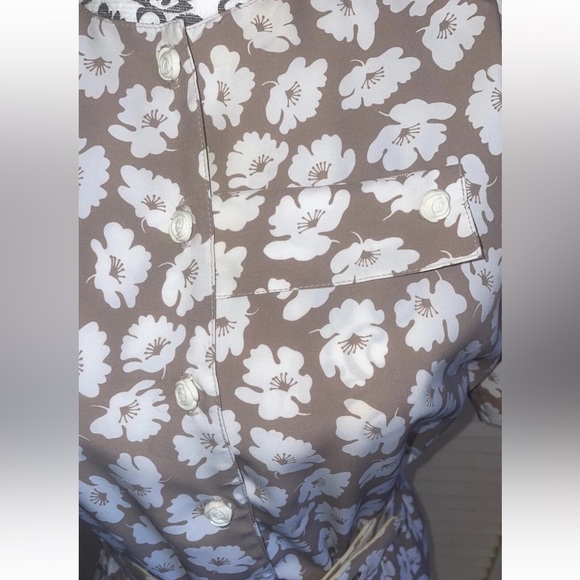 Orvis Vintage Dress With White Floral Design - Picture 2 of 4